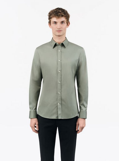 Tiger of Sweden Adley Shirt in Taupe