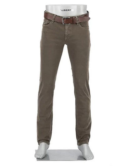 Alberto Pipe Jean in Taupe