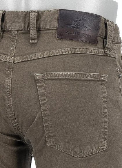 Alberto Pipe Jean in Taupe Alberto