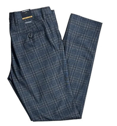 Alberto Rob in Stretch Plaid Alberto