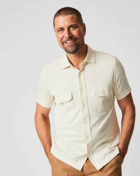 Billy Reid S/S Hemp Cotton Knit Shirt Billy Reid