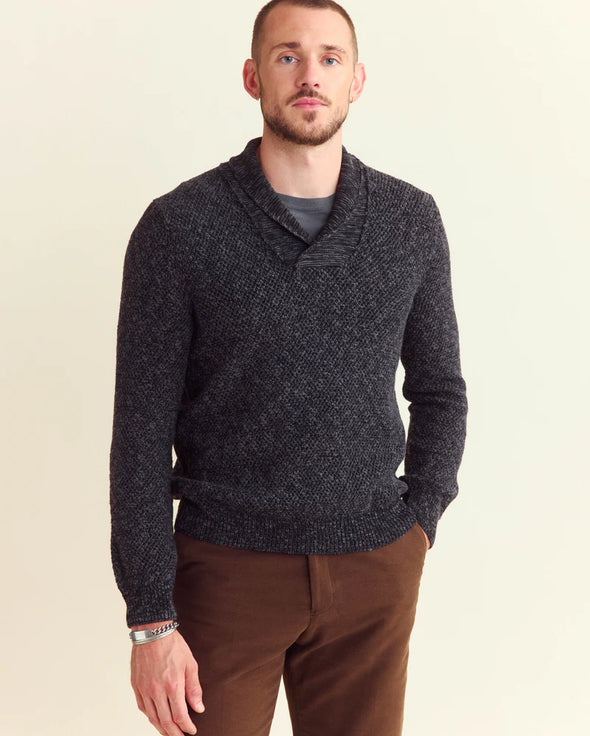 Billy Reid Marled Shawl Sweater