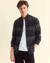 Billy Reid Plaid Zip Sweater