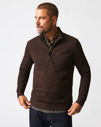 Billy Reid Quilted Half Zip