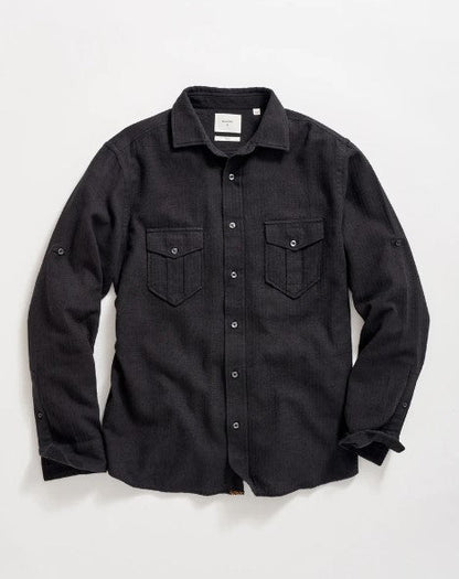 Billy Reid Herringbone Scout Shirt Billy Reid