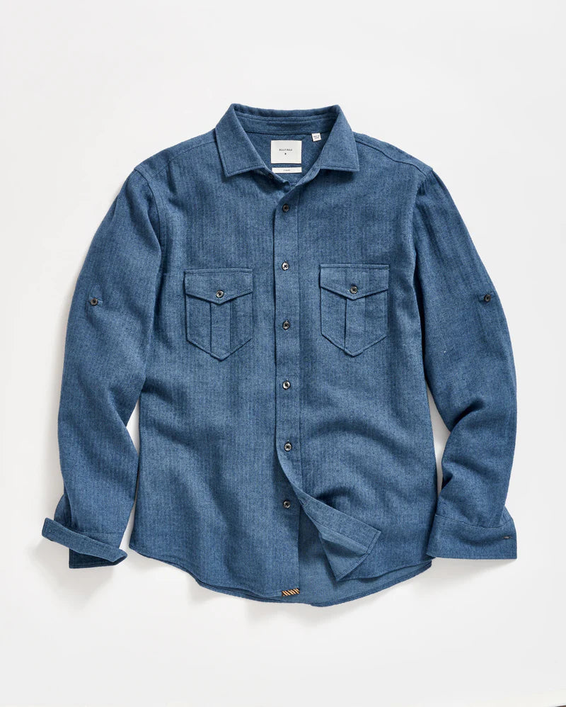 Billy Reid Herringbone Scout Shirt Billy Reid