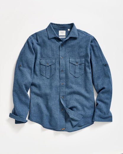 Billy Reid Herringbone Scout Shirt Billy Reid