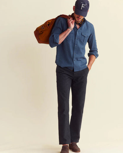 Billy Reid Herringbone Scout Shirt Billy Reid