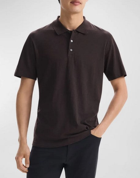 Bron Polo Shirt in Cosmos Slub Cotton