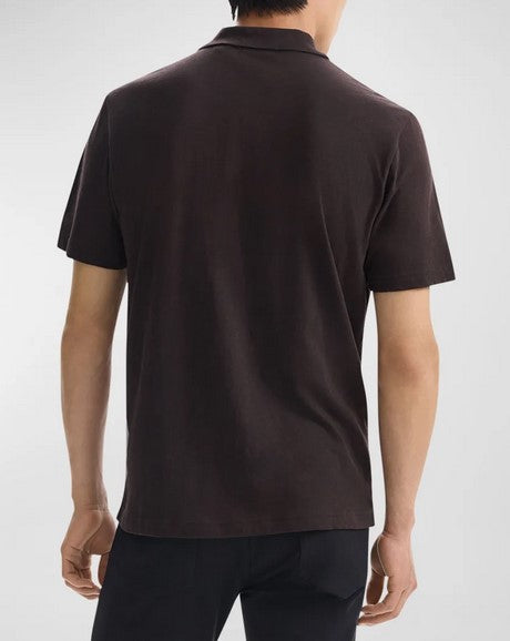 Bron Polo Shirt in Cosmos Slub Cotton THEORY