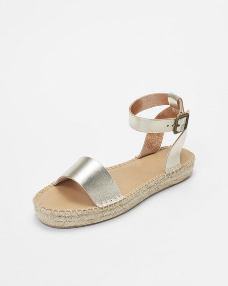 Soludos Cadiz Sandal in Platinum