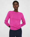 Theory Shrunken Crewneck Sweater in Carnations