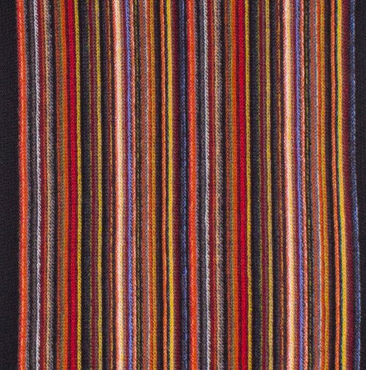 Chelsey Imports Pencil Stripe Wool Knit Scarf with Fringe Chelsey Imports