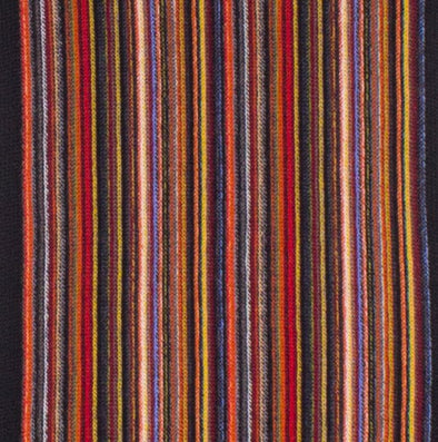 Chelsey Imports Pencil Stripe Wool Knit Scarf with Fringe