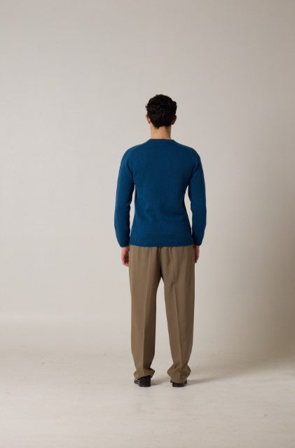 Daniele Fiesoli Crew Neck Sweater with Raglan Sleeve Raggs - Fashion for Men