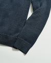 Billy Reid Garment Dyed Henley in Carbon Blue