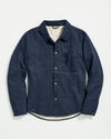 Billy Reid Leroy Shirt Jacket in Carbon Blue