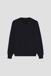 Ferrante Brushed Pure Wool V-Neck Sweater