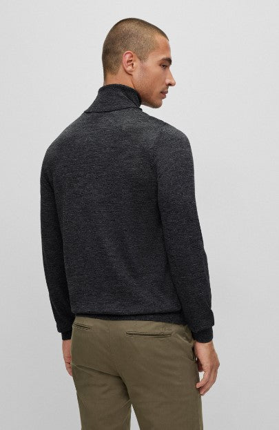 Hugo Boss Musso-P Wool Rollneck Sweater Hugo Boss Black