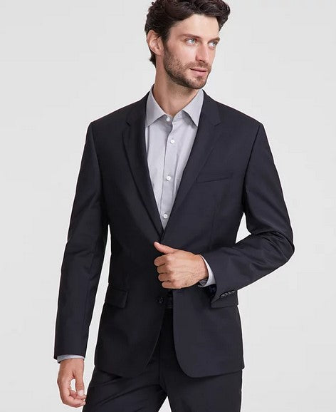 Hugo Henry Suit Jacket in Black | Slim Tailored Blazer – Raggs