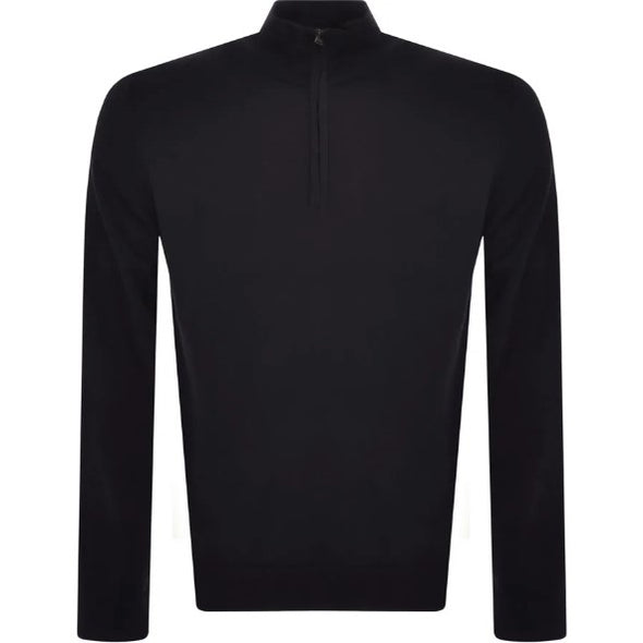 Hugo San Quirin Quarter Zip Sweater in Virgin Wool