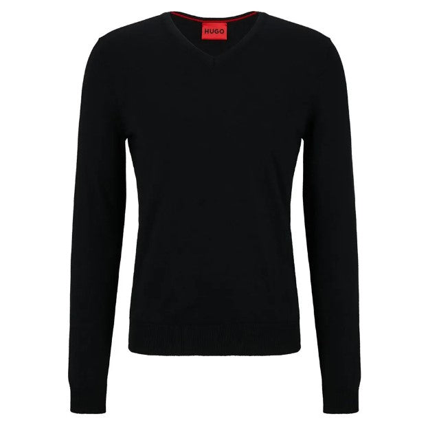 Hugo San Vredo V-Neck Sweater Hugo Boss Red