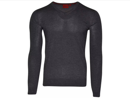 Hugo San Vredo V-Neck Sweater Hugo Boss Red
