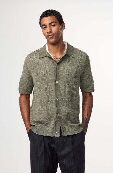 NN07 Thor Textured Cardigan - Capers