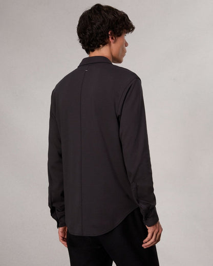 Rag & Bone Tomlin Cotton Shirt in Black Rag & Bone