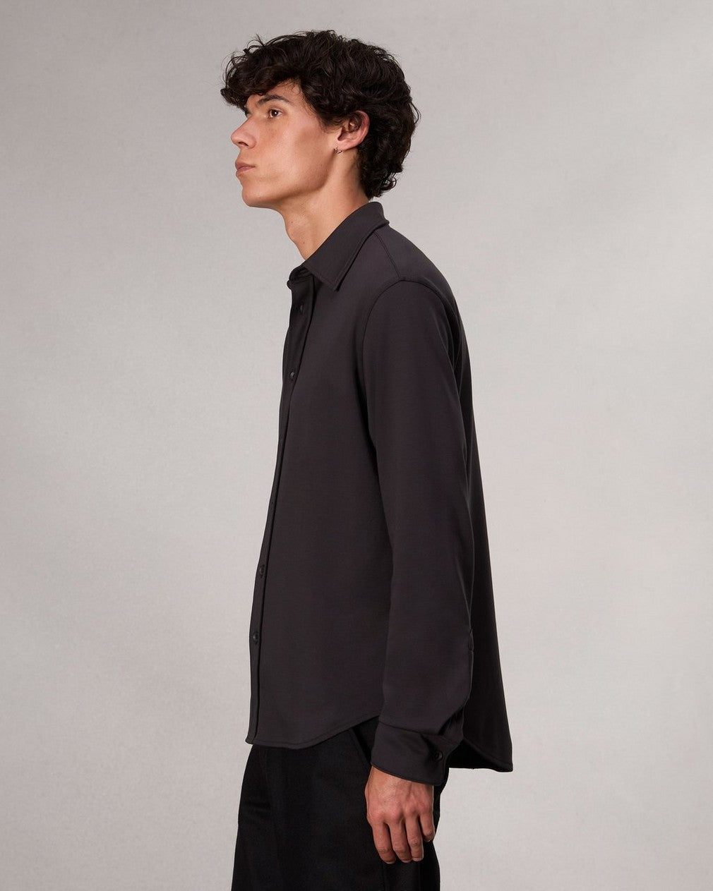 Rag & Bone Tomlin Cotton Shirt in Black Rag & Bone