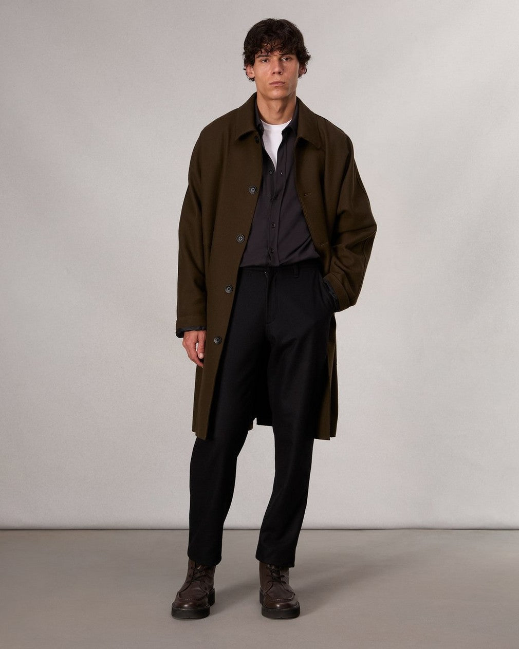 Rag & Bone Tomlin Cotton Shirt in Black Rag & Bone