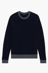 Theory Maden Sweater in Baltic & Pestle