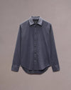 Rag & Bone Tomlin Cotton Shirt in Shark Blue