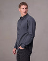 Rag & Bone Tomlin Cotton Shirt in Shark Blue