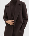 Theory Double-Face Wool-Cashmere Clairene Jacket in Mink