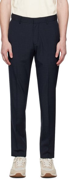 Tiger of Sweden Tenutas Pant in navy check worn with casual shoes