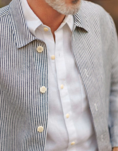 Alex Crane Linen Kite Jacket - Lines