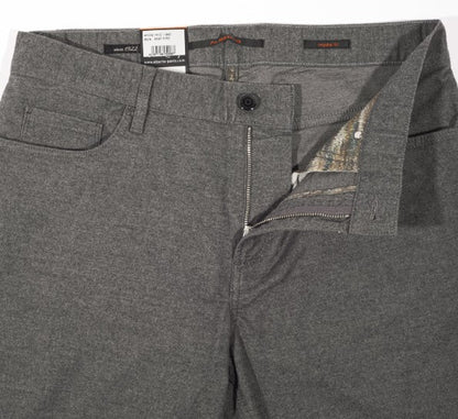 Alberto Charcoal Mélange Wool-Cotton Pipe Five Pocket