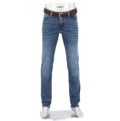 Alberto Pipe Super Stretch Jeans - Blue
