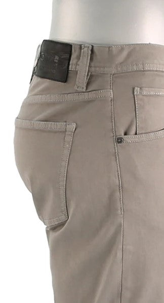 Alberto Pipe Stretch Colored Denim - Pewter