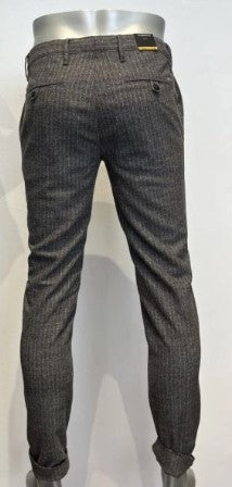 Alberto Rob Wool Blend Stripe Chino