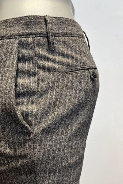 Alberto Rob Wool Blend Stripe Chino