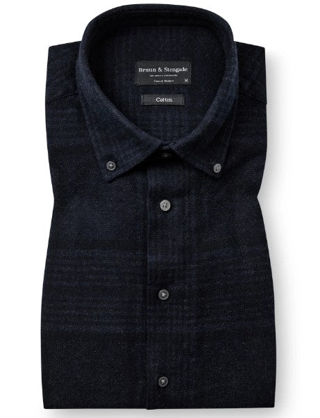 BS Akhlaq Casual Modern Fit Shirt - Thunder