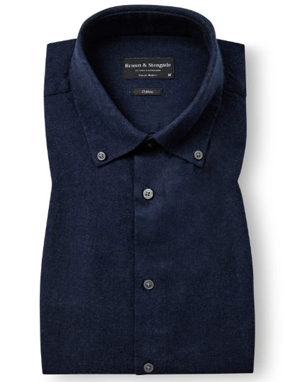 Bruun & Stengade BS Faruk Casual Modern Fit Shirt - Dark Blue