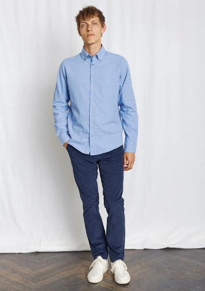 Bruun & Stengade BS Faruk Casual Modern Fit Shirt - Light Blue