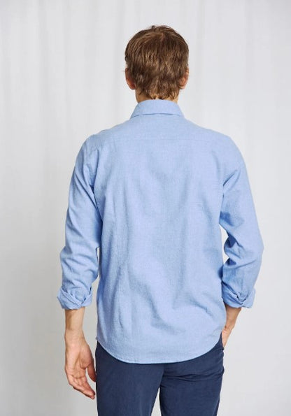 Bruun & Stengade BS Faruk Casual Modern Fit Shirt - Light Blue