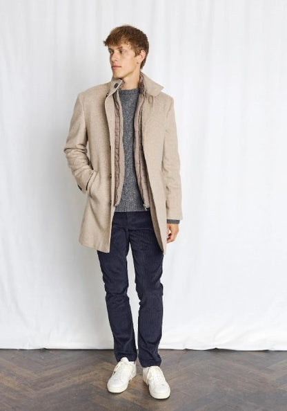 BS Ontario Slim Fit Coat - Light Brown
