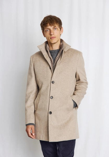 BS Ontario Slim Fit Coat - Light Brown