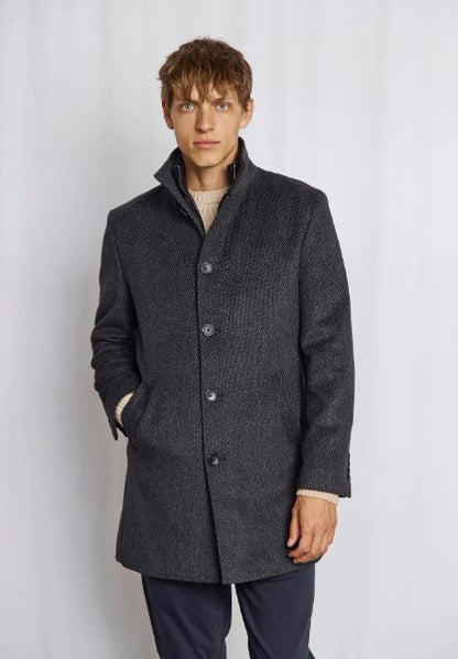 BS Ontario Slim Fit Coat - Dark Grey