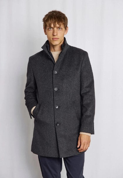 BS Ontario Slim Fit Coat - Dark Grey